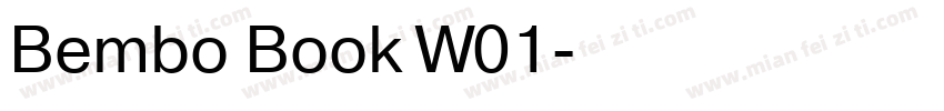 Bembo Book W01字体转换
